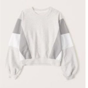 Abercrombie bubble sleeve soft sweatshirt